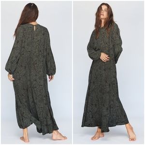 New acacia paradise dhermi maxi dress green P XS